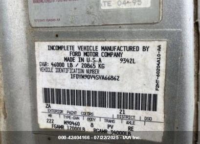 1995 FORD N-SERIES LNT9000 VIN: 1FDYW90V4SVA66862