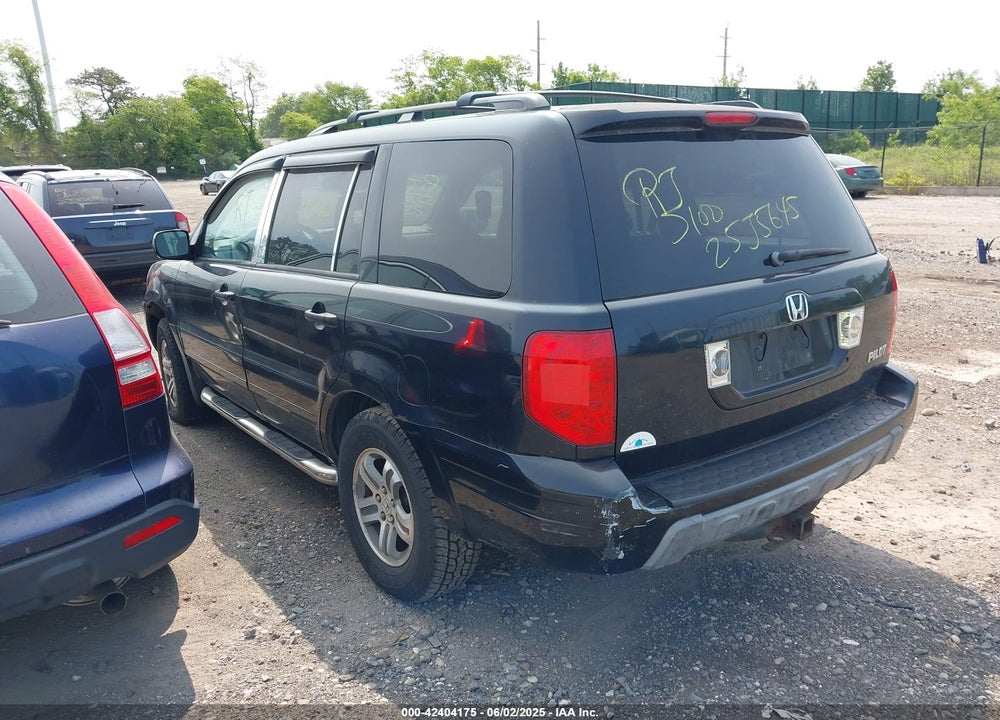 2005 HONDA PILOT EX-L VIN: 2HKYF18515H509497