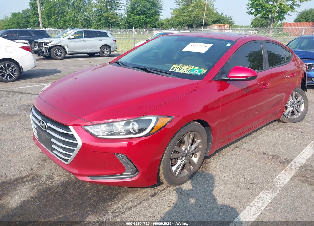2018 HYUNDAI ELANTRA VIN: KMHD84LF2JU466391