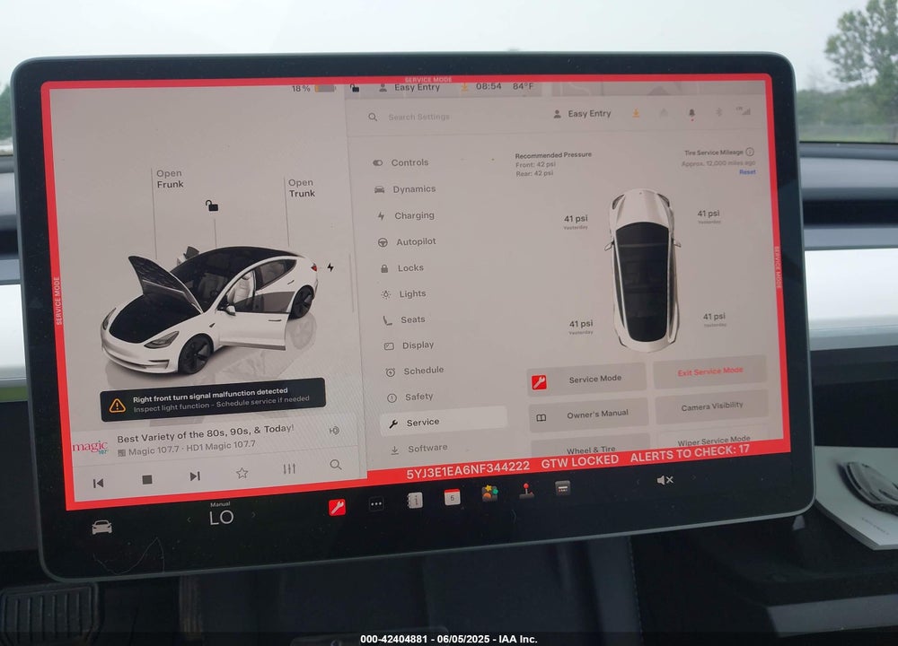 2022 TESLA MODEL 3 VIN: 5YJ3E1EA6NF344222