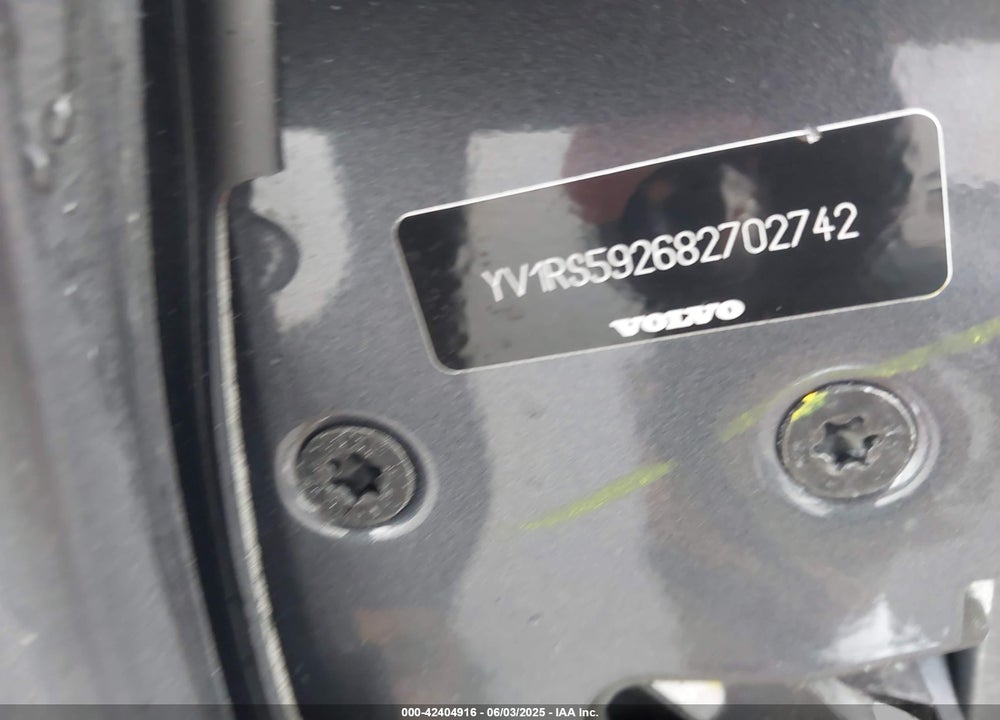2008 VOLVO S60 VIN: YV1RS592682702742