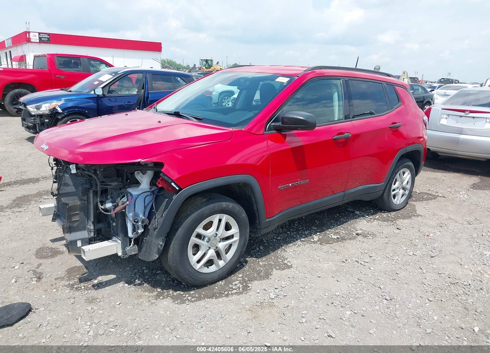 2018 JEEP COMPASS SPORT FWD VIN: 3C4NJCAB6JT487634