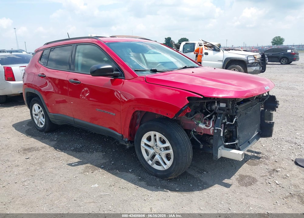 2018 JEEP COMPASS SPORT FWD VIN: 3C4NJCAB6JT487634