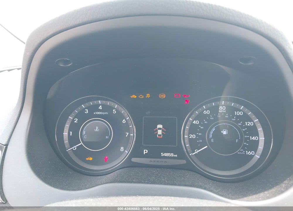 2017 HYUNDAI AZERA VIN: KMHFG4JG6HA574743