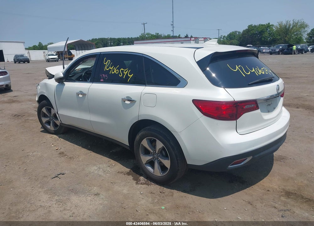 2015 ACURA MDX VIN: 5FRYD4H28FB016816