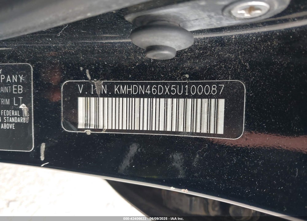 2005 HYUNDAI ELANTRA GLS/GT VIN: KMHDN46DX5U100087