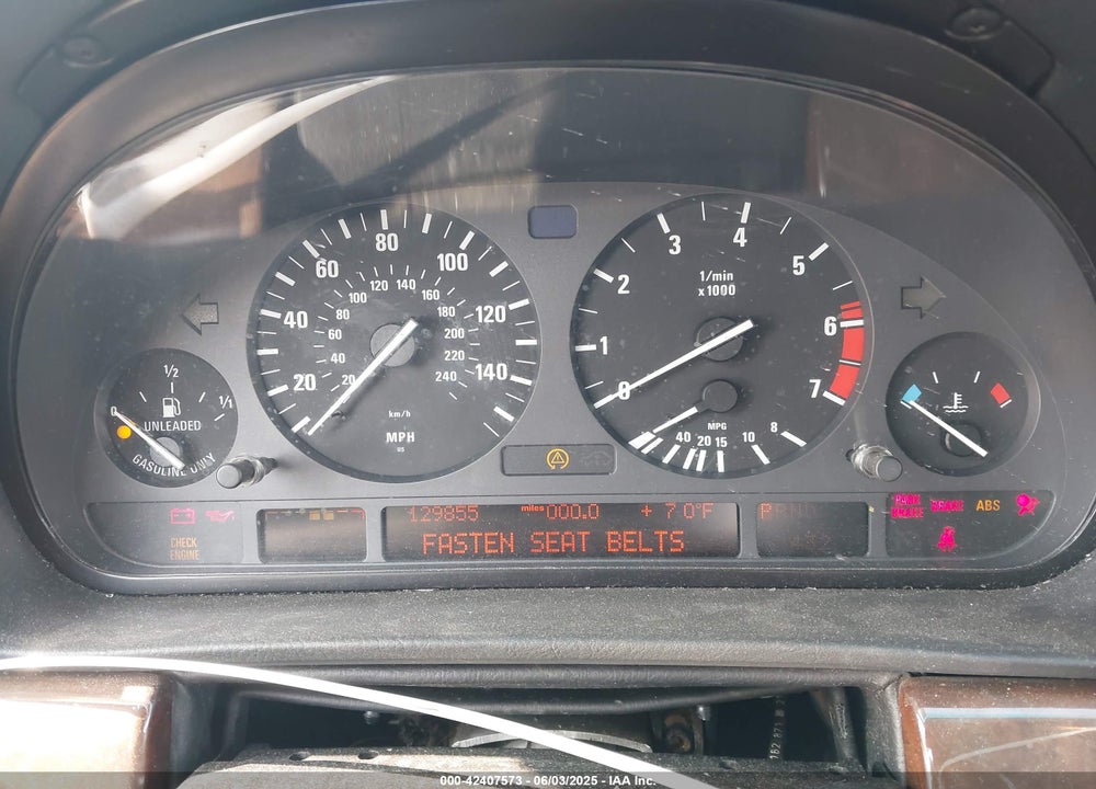 1998 BMW 740IL VIN: WBAGJ8329WDM23889