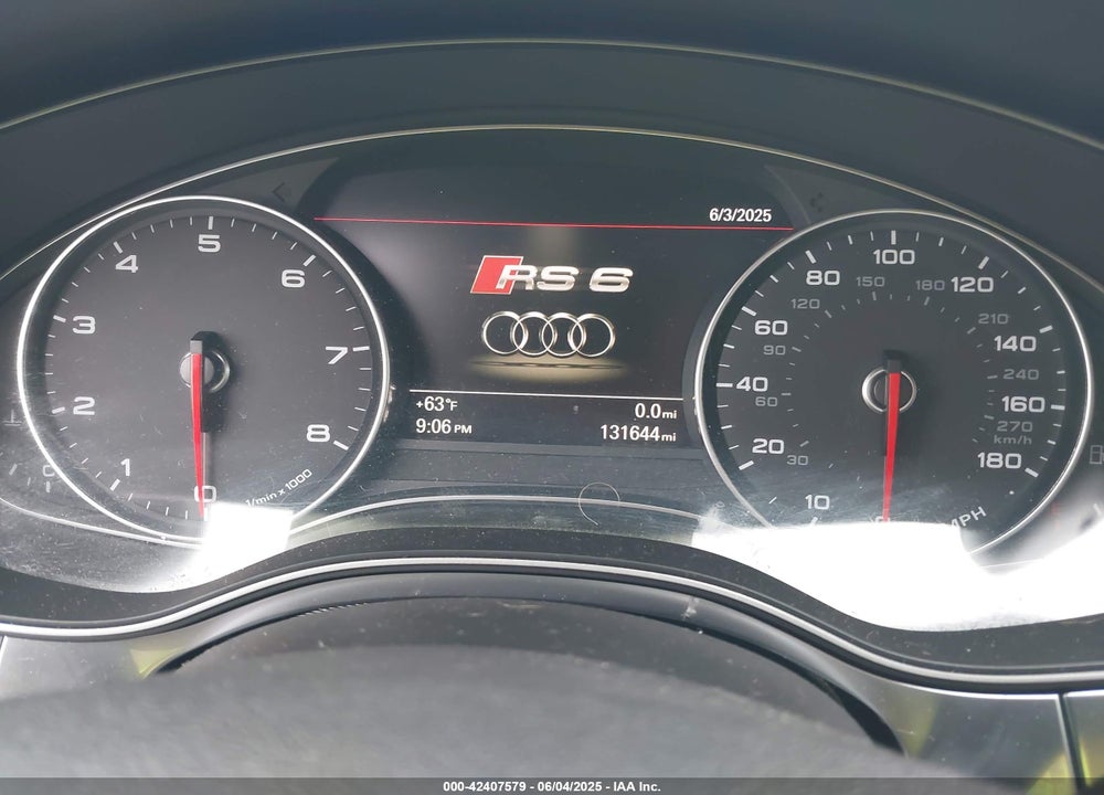 2012 AUDI A6 VIN: WAUGGAFC2CN126317