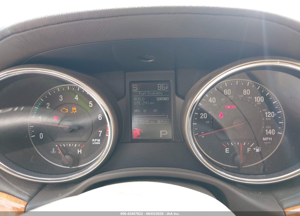 2012 JEEP GRAND CHEROKEE VIN: 1C4RJFCG9CC134203