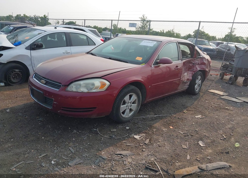 2008 CHEVROLET IMPALA LT VIN: 2G1WT58K889256207