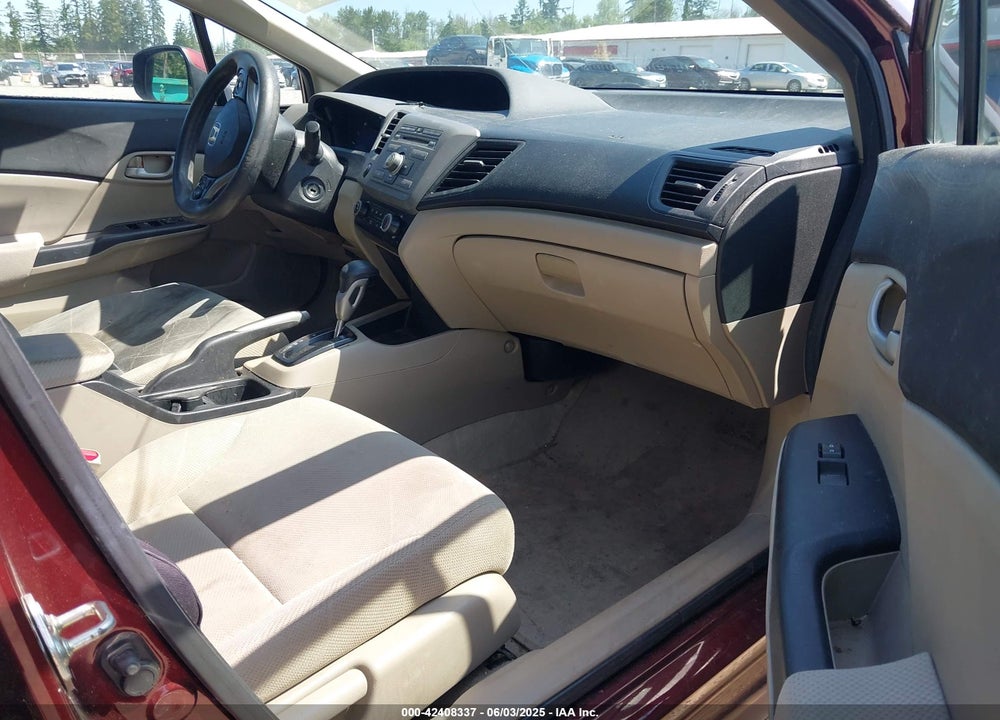 2012 HONDA CIVIC LX VIN: 19XFB2F54CE078246