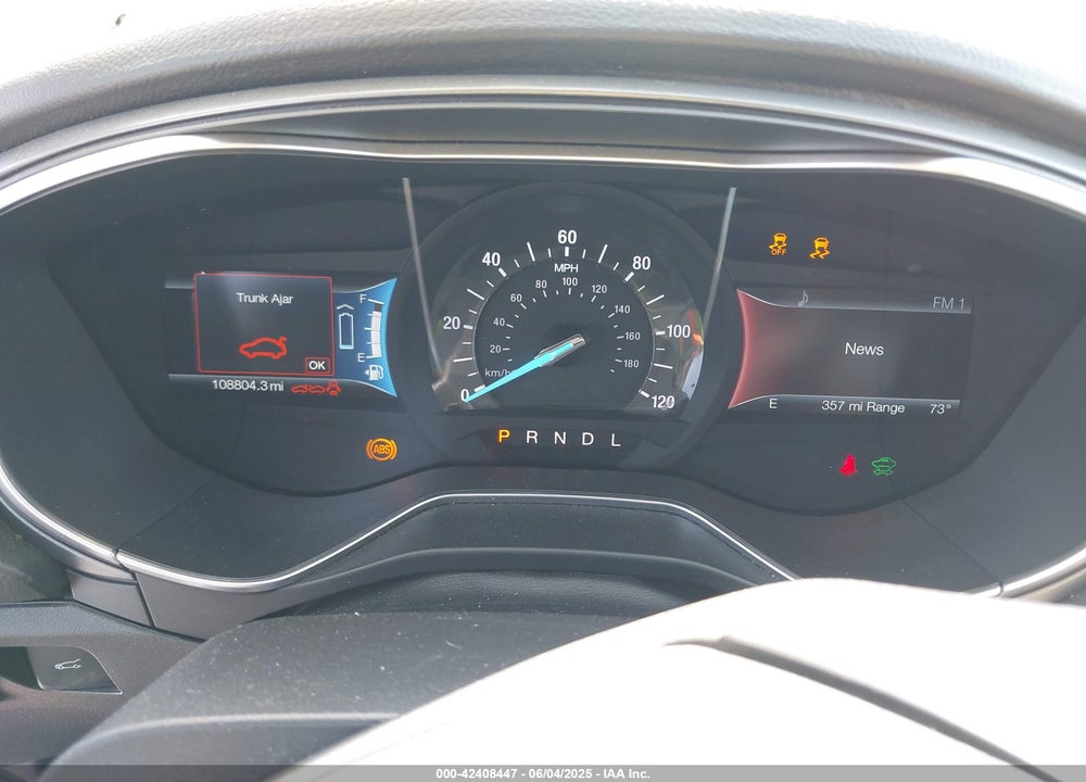 2015 FORD FUSION ENERGI TITANIUM VIN: 3FA6P0SU1FR284517
