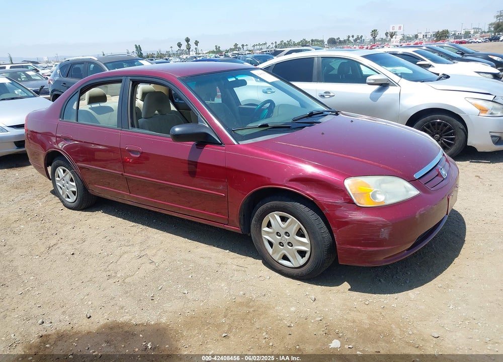 2003 HONDA CIVIC LX VIN: 2HGES165X3H503237