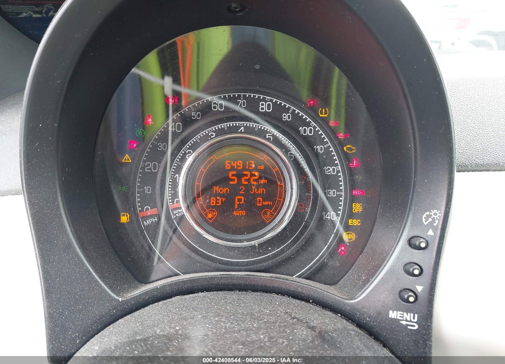 2013 FIAT 500 VIN: 3C3CFFBR4DT536389