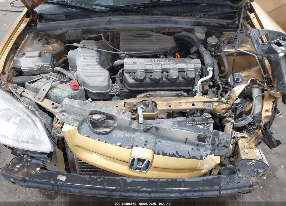 2001 HONDA CIVIC LX VIN: 1HGEM21511L009629