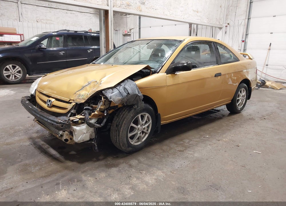 2001 HONDA CIVIC LX VIN: 1HGEM21511L009629