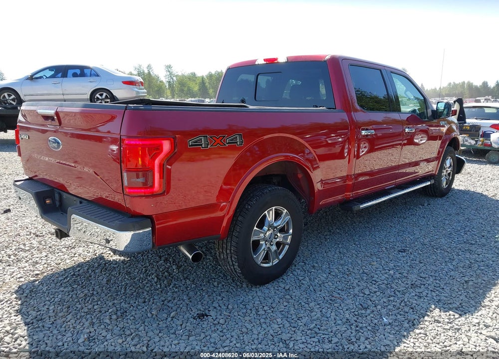 2016 FORD F-150 LARIAT VIN: 1FTFW1EG5GFC47655