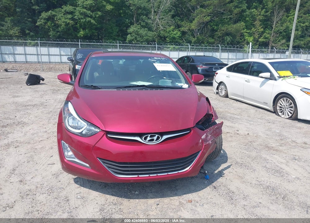 2016 HYUNDAI ELANTRA VIN: 5NPDH4AE2GH732722