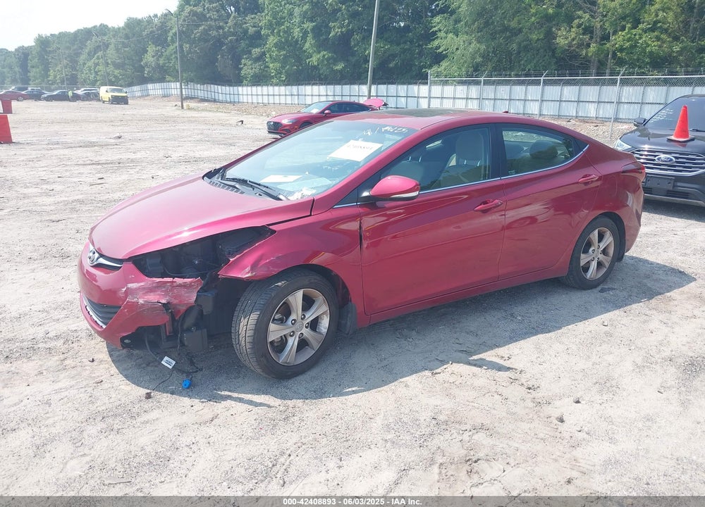 2016 HYUNDAI ELANTRA VIN: 5NPDH4AE2GH732722