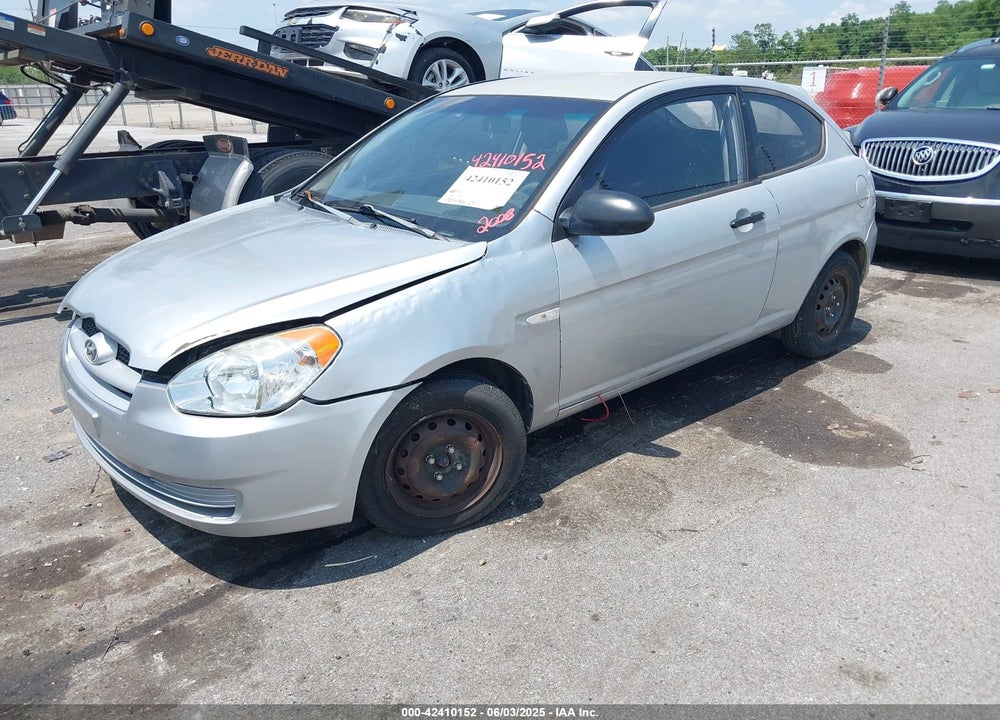 2008 HYUNDAI ACCENT GS VIN: KMHCM36C98U066163