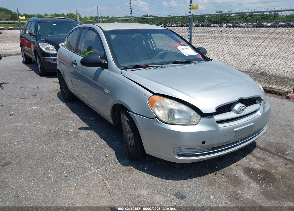 2008 HYUNDAI ACCENT GS VIN: KMHCM36C98U066163