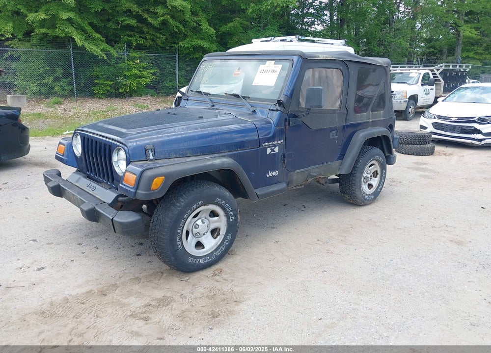 2002 JEEP WRANGLER X VIN: 1J4FA39S82P735794