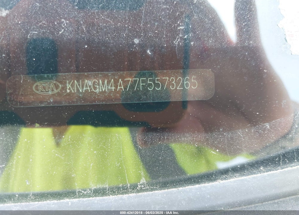 2015 KIA OPTIMA LX VIN: KNAGM4A77F5573265