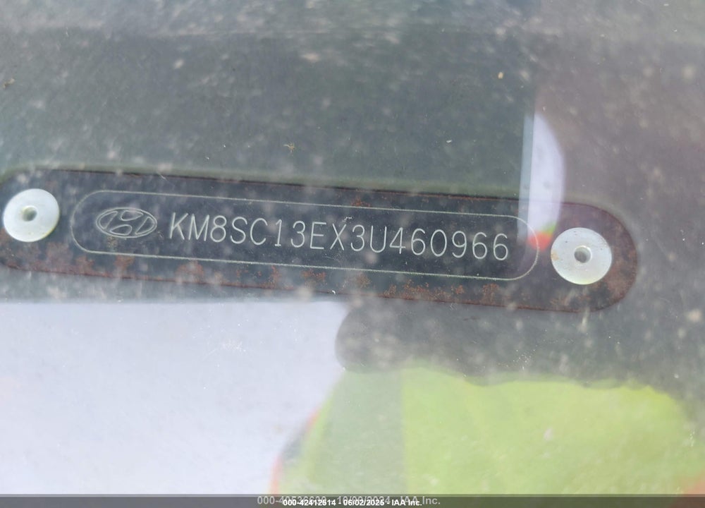 2003 HYUNDAI SANTA FE GLS/LX VIN: KM8SC13EX3U460966