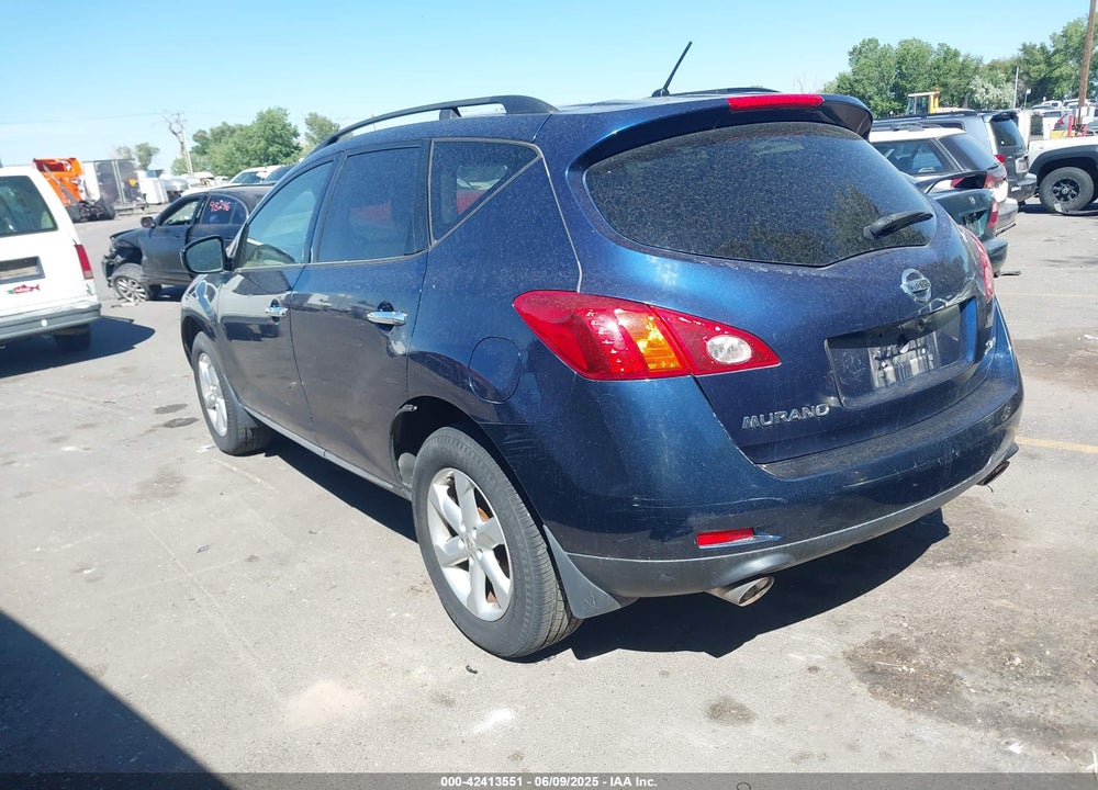 2009 NISSAN MURANO S VIN: JN8AZ18W29W108580