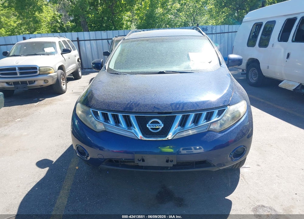 2009 NISSAN MURANO S VIN: JN8AZ18W29W108580