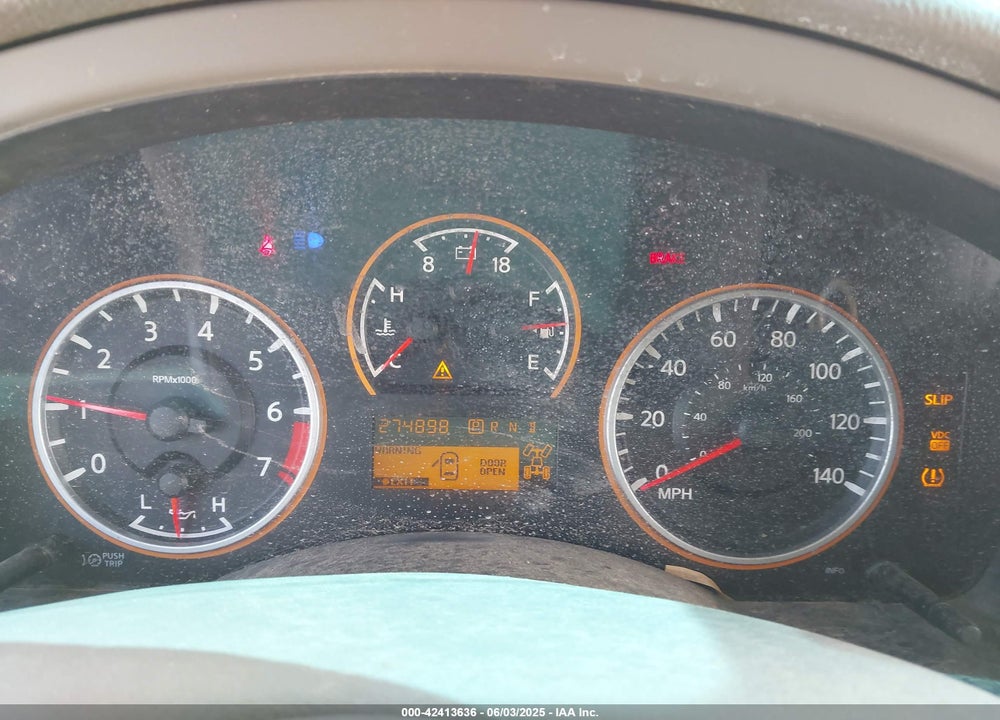 2008 NISSAN ARMADA VIN: 5N1AA08CX8N609932