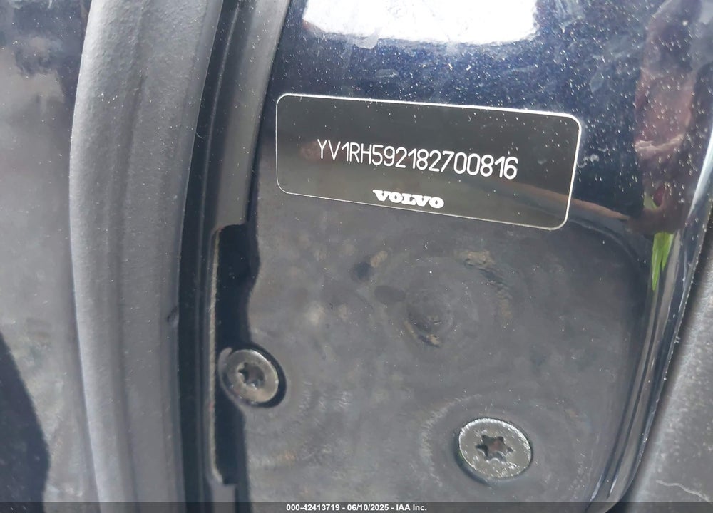 2008 VOLVO S60 2.5T VIN: YV1RH592182700816