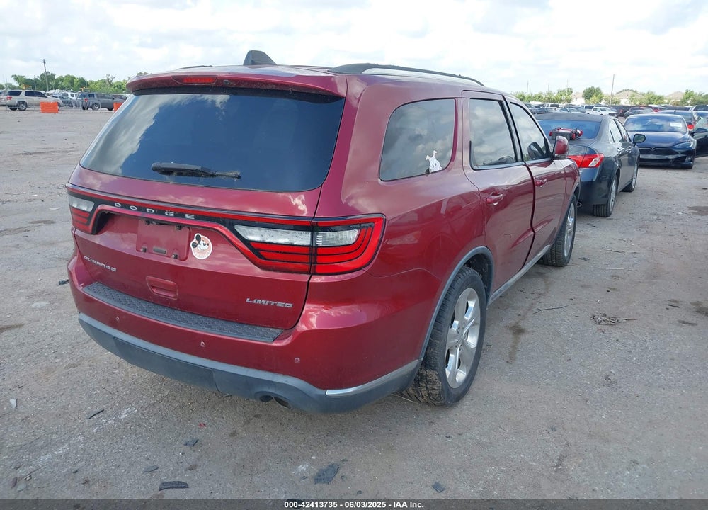 2015 DODGE DURANGO LIMITED VIN: 1C4RDHDG8FC110092