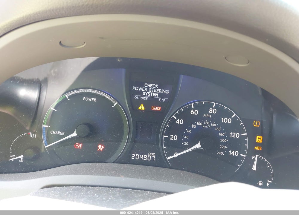 2010 LEXUS RX 450H VIN: JTJZB1BA5A2400328