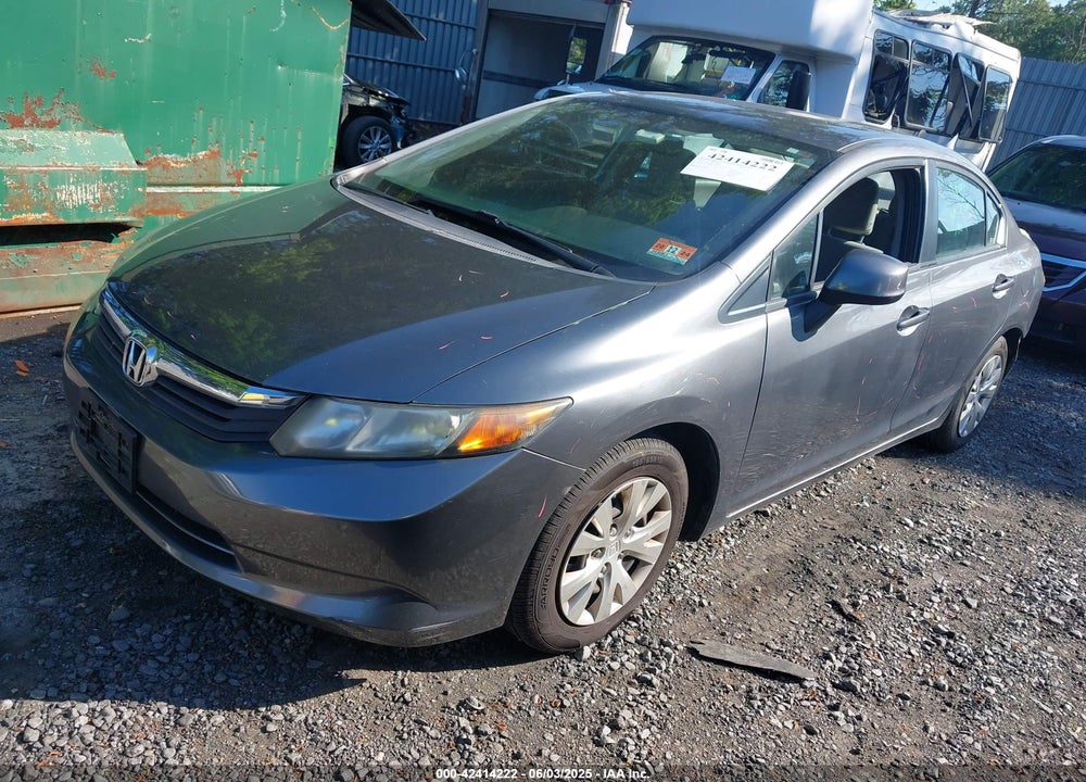 2012 HONDA CIVIC LX VIN: 19XFB2F51CE384868