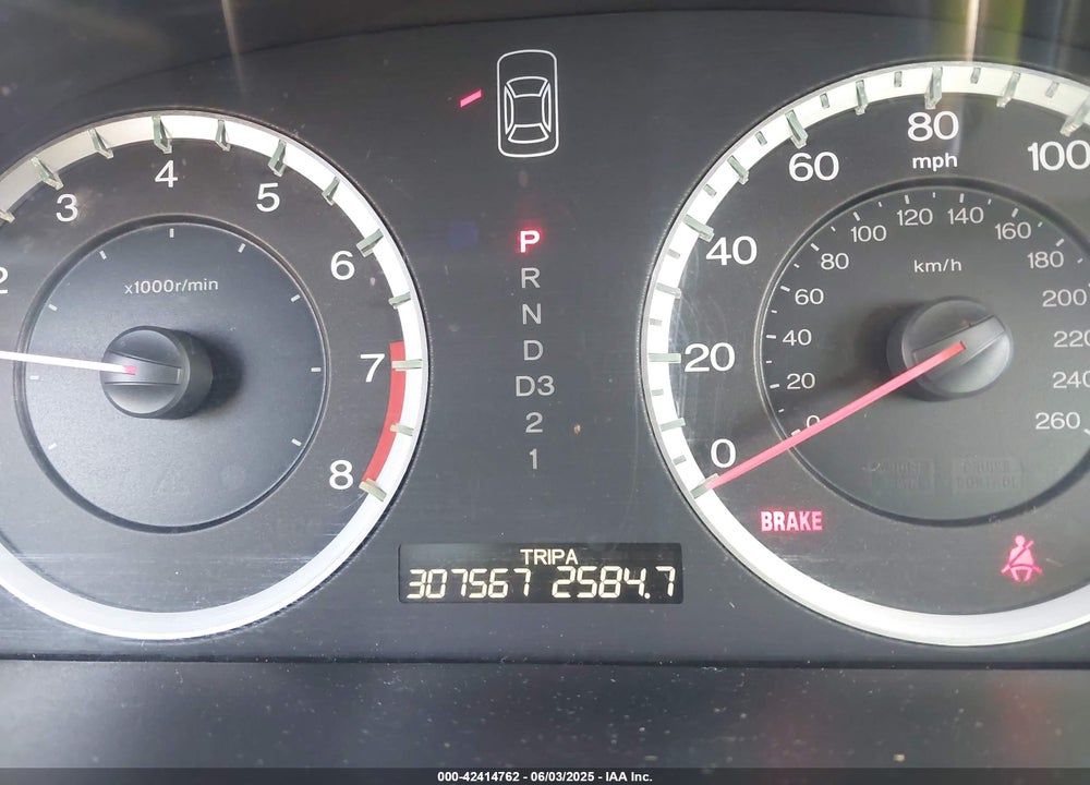 2009 HONDA ACCORD VIN: 1HGCP26309A197542