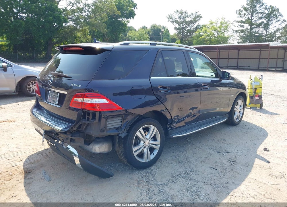2012 MERCEDES-BENZ M-CLASS VIN: 4JGDA5HB9CA023756
