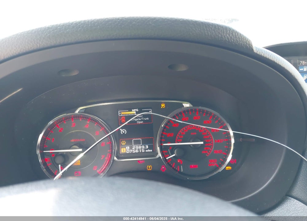 2017 SUBARU WRX VIN: JF1VA1B67H9836296