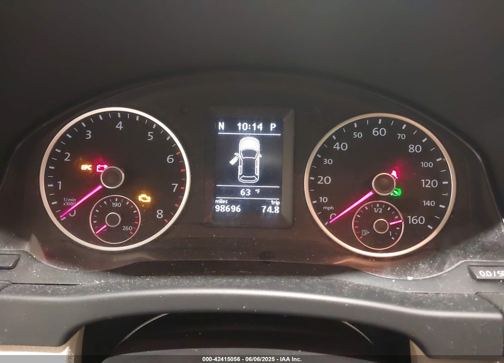 2012 VOLKSWAGEN TIGUAN SE VIN: WVGBV7AX8CW575846