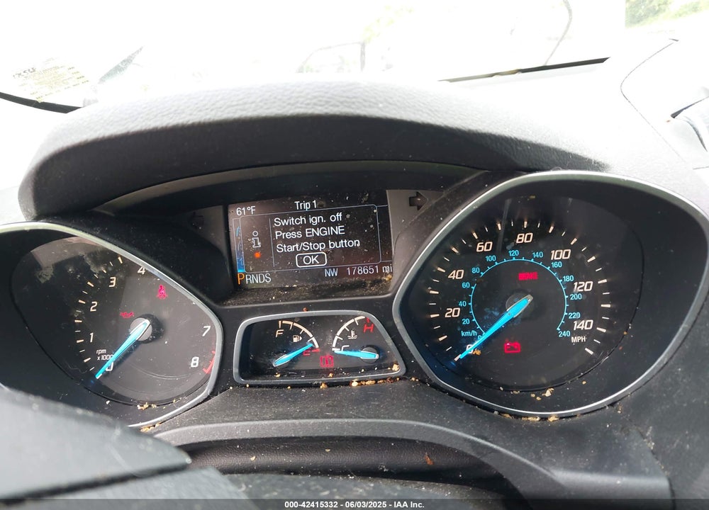 2013 FORD ESCAPE VIN: 1FMCU9J96DUD74870