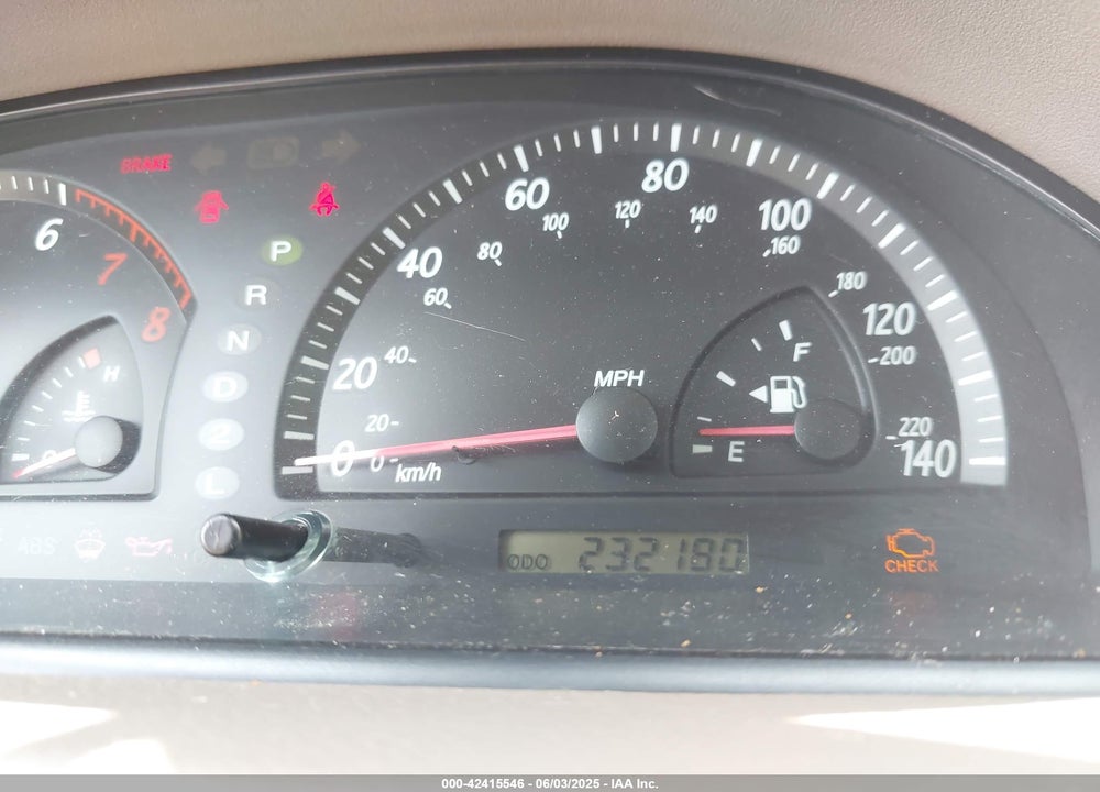 2002 TOYOTA CAMRY LE V6 VIN: 4T1BF30K22U504096