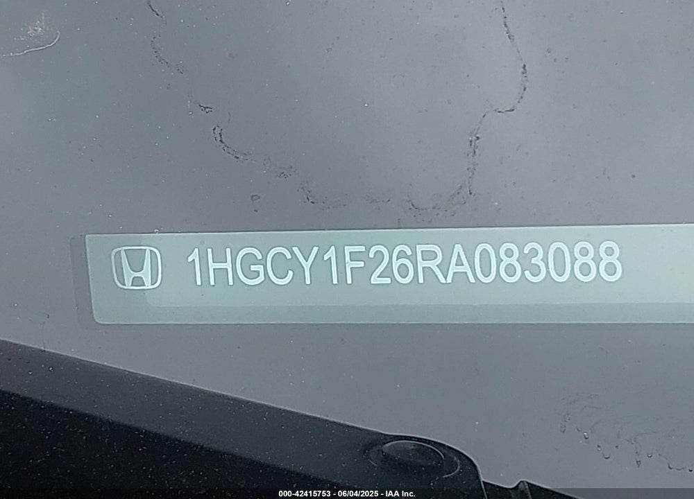 2024 HONDA ACCORD LX VIN: 1HGCY1F26RA083088