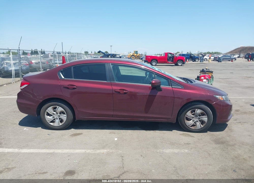 2014 HONDA CIVIC LX VIN: 19XFB2F59EE237457