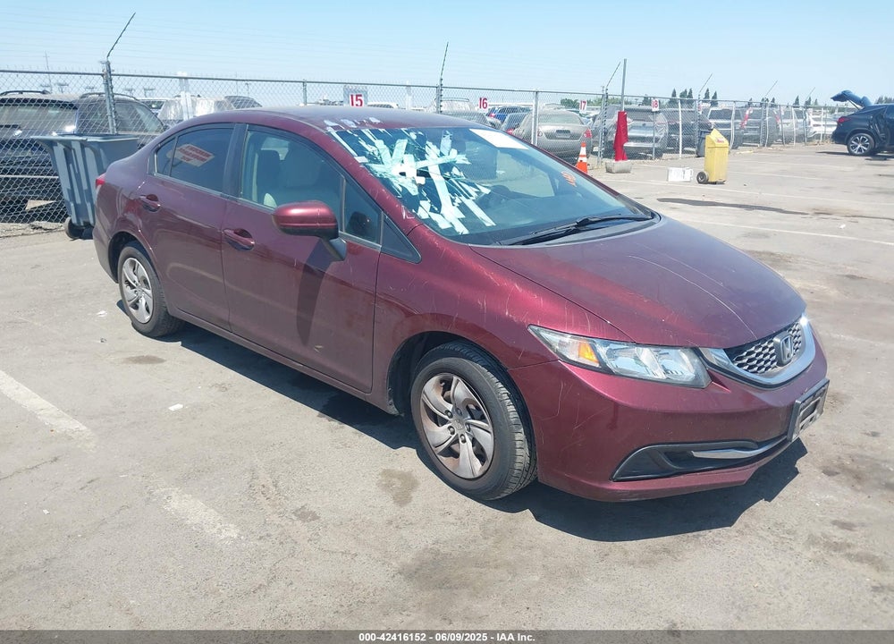 2014 HONDA CIVIC LX VIN: 19XFB2F59EE237457
