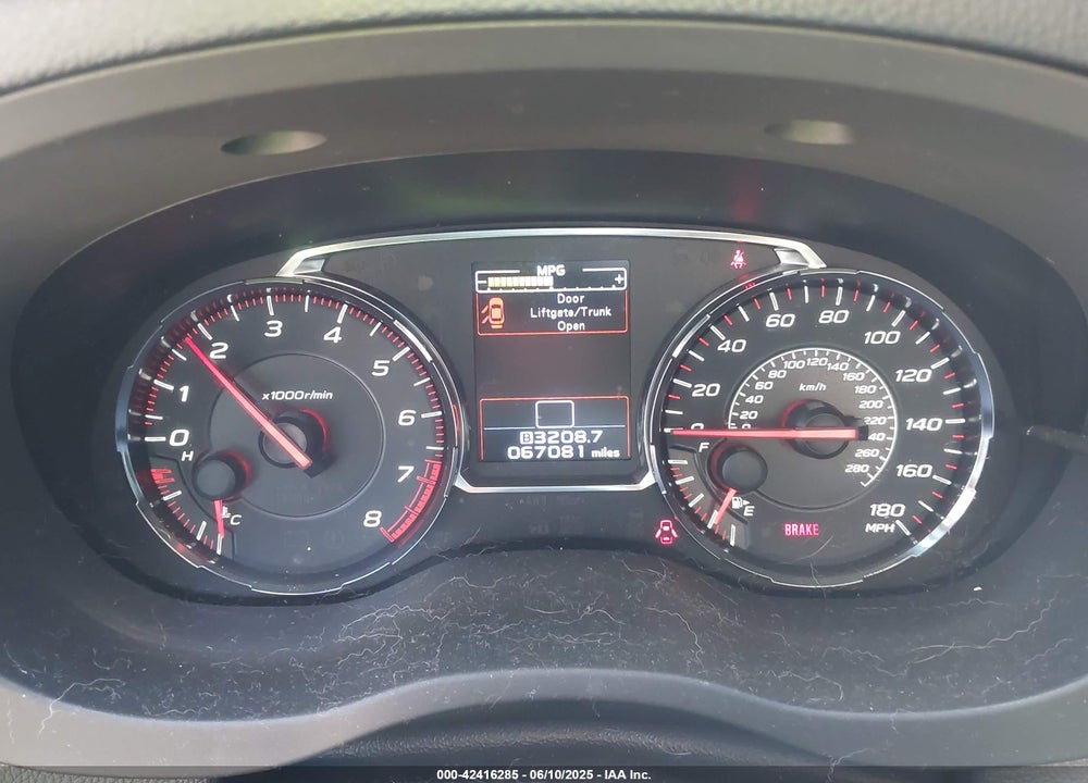 2019 SUBARU WRX VIN: JF1VA1A6XK9815645