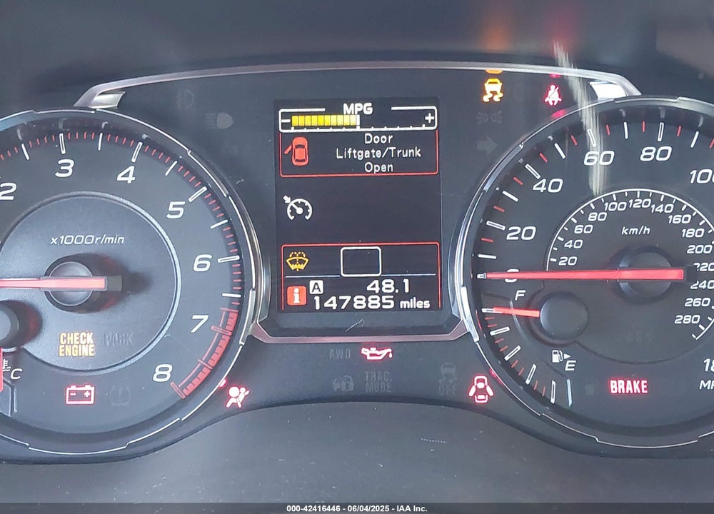 2019 SUBARU WRX VIN: JF1VA1A69K9822540