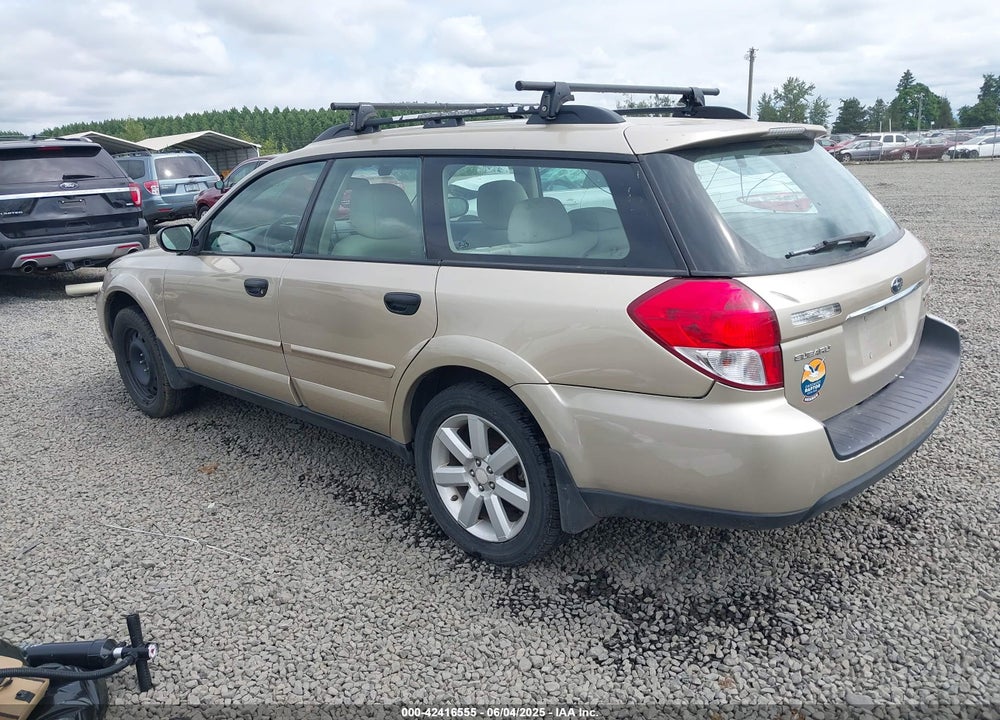 2008 SUBARU OUTBACK 2.5I VIN: 4S4BP61C186356218