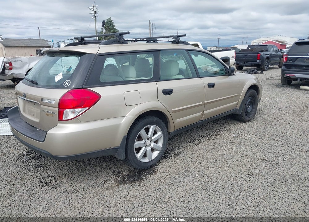 2008 SUBARU OUTBACK 2.5I VIN: 4S4BP61C186356218