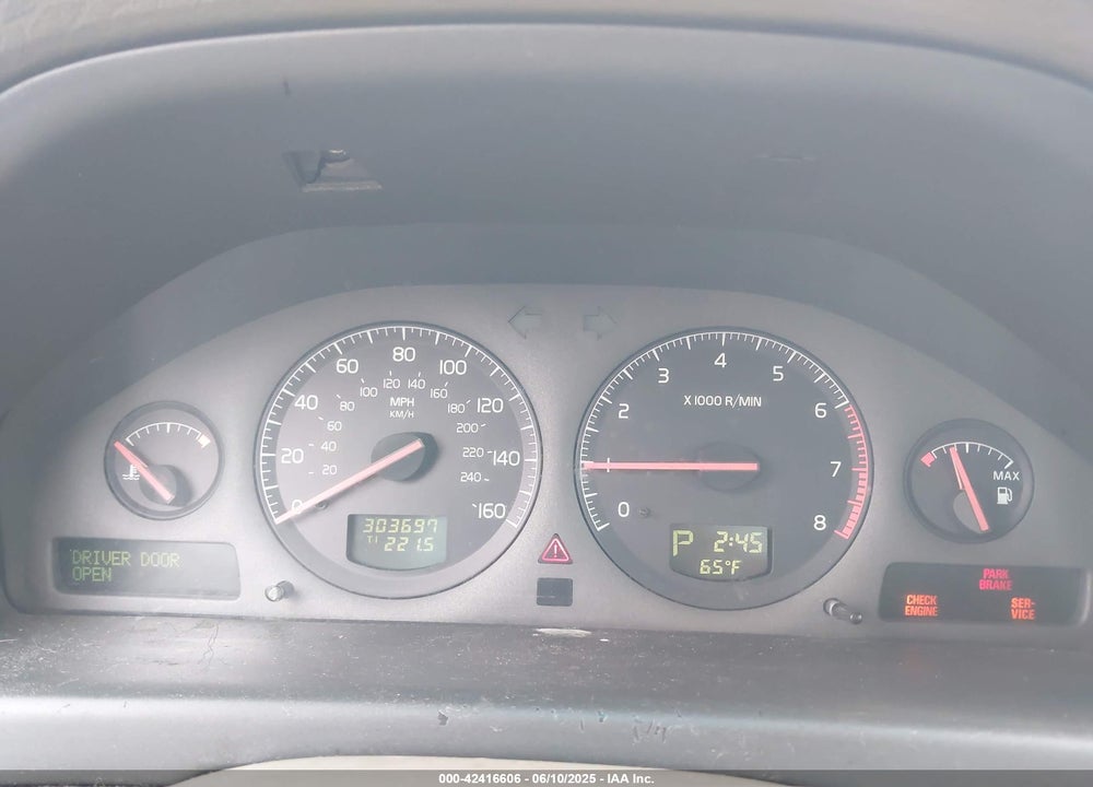 2001 VOLVO S80 2.9 VIN: YV1TS94D311183313