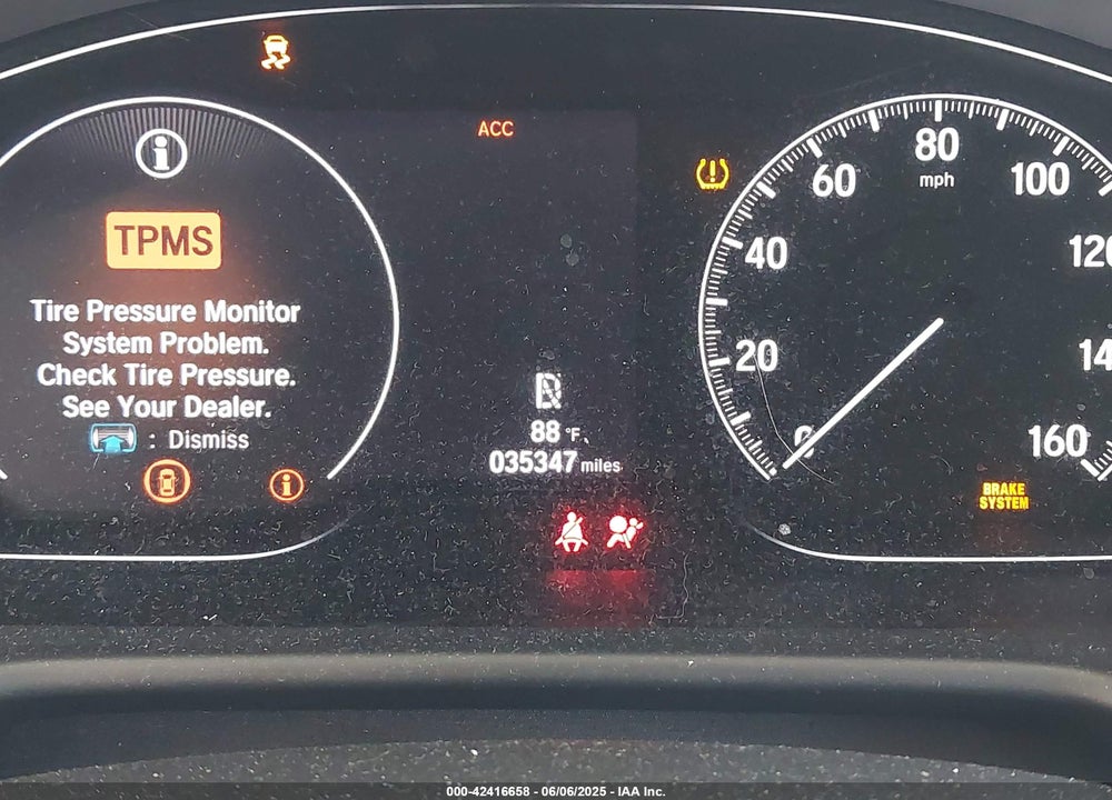 2019 HONDA ACCORD VIN: 1HGCV1F1XKA155027